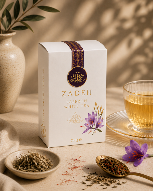 Zadeh Luxury Saffron White Tea