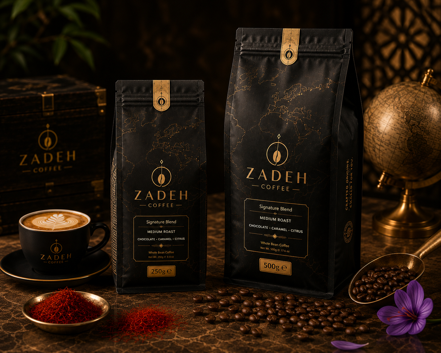 Zadeh Luxury Saffron Roasted Coffee