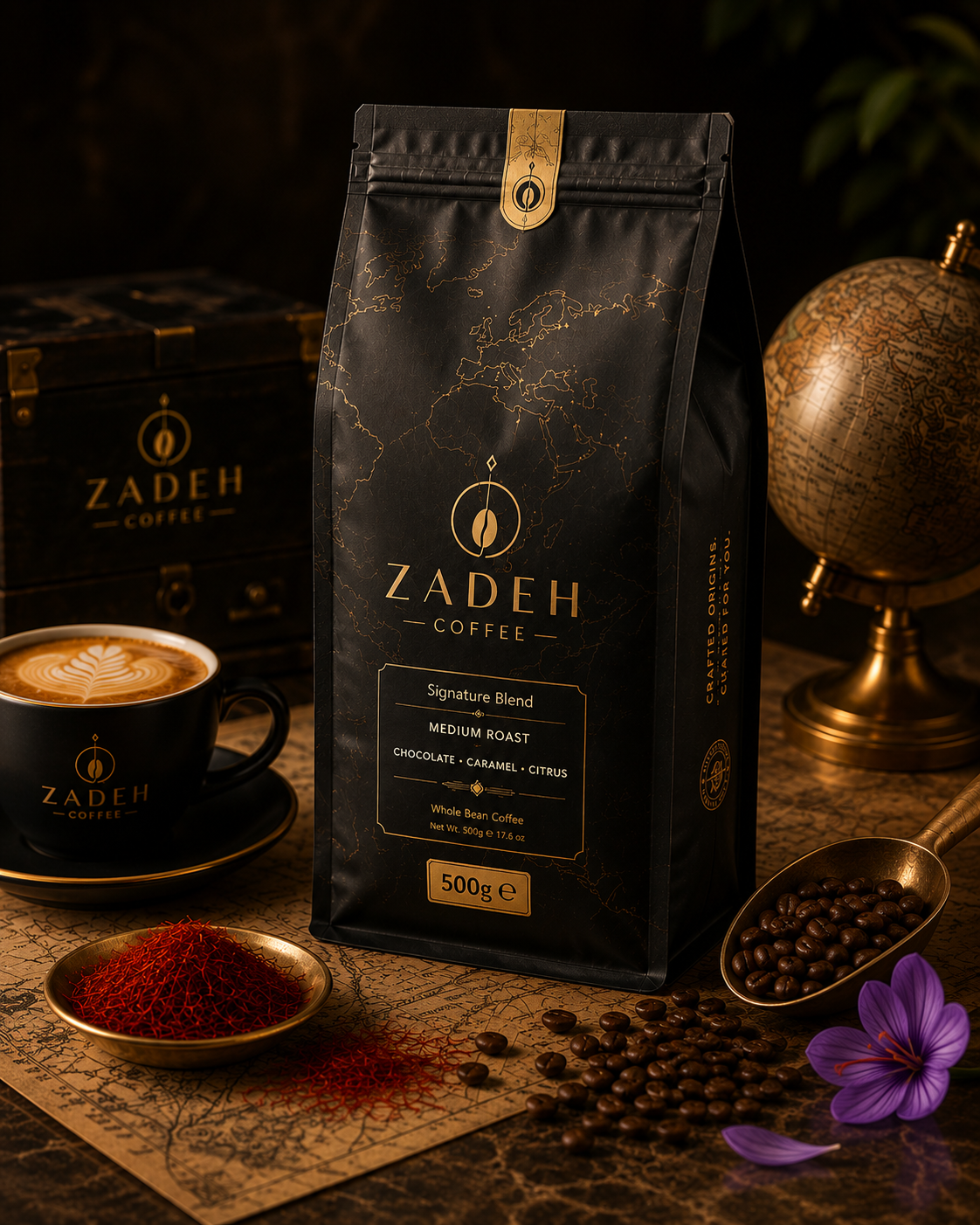 Zadeh Luxury Saffron Roasted Coffee